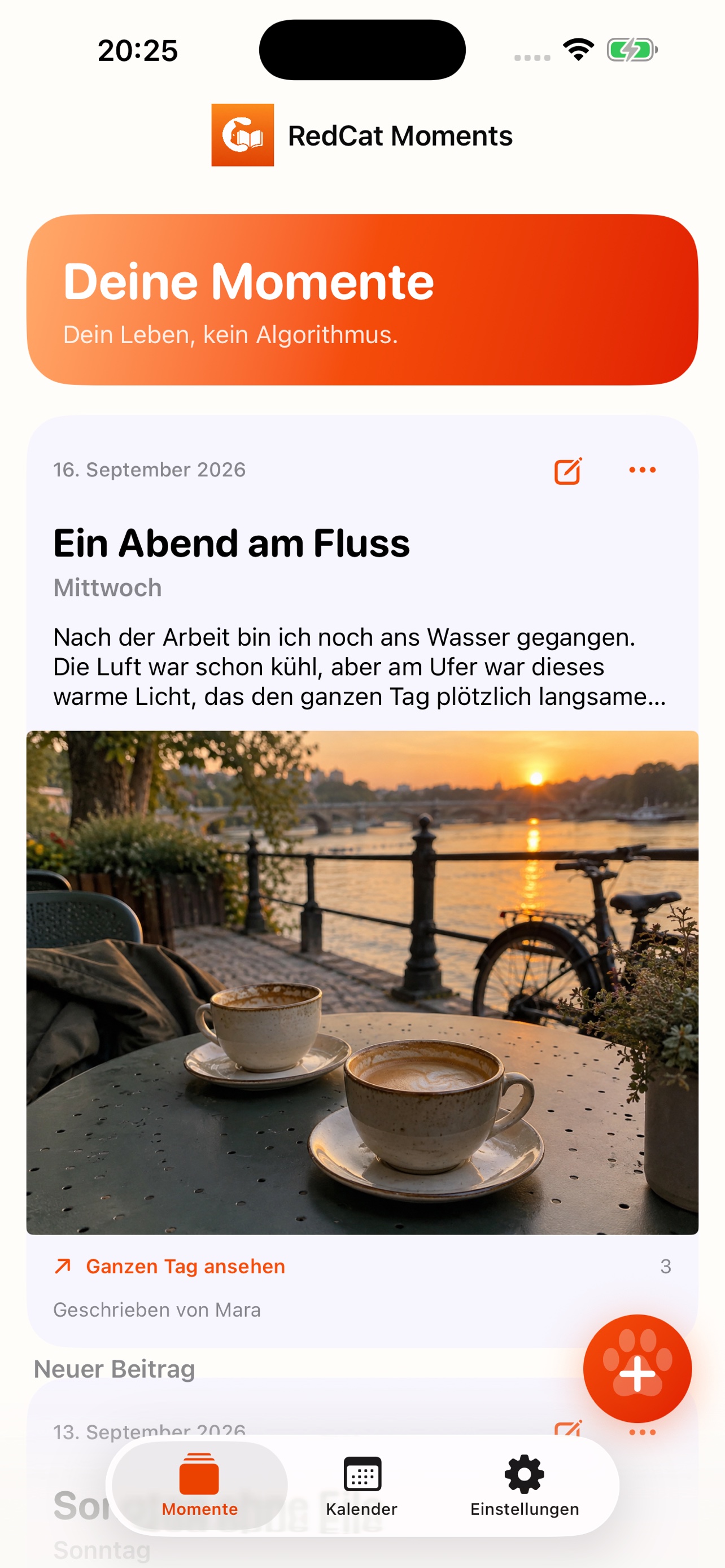 Chronologischer Moments-Strom